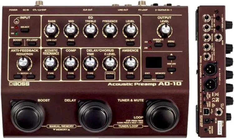 Gear Review: Boss AD-10 Acoustic Preamp | Acoustic Guitar